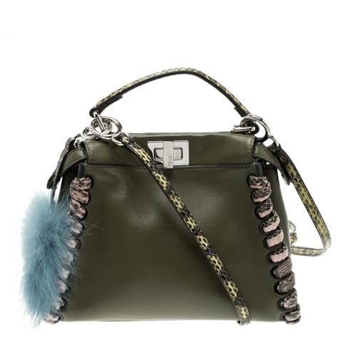 fendi olive green boots